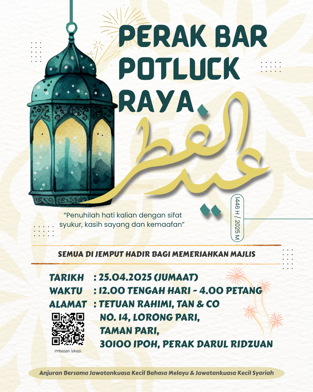 PER : JEMPUTAN MAJLIS POTLUCK HARI RAYA AIDILFITRI @ 25TH APRIL 2025 ...